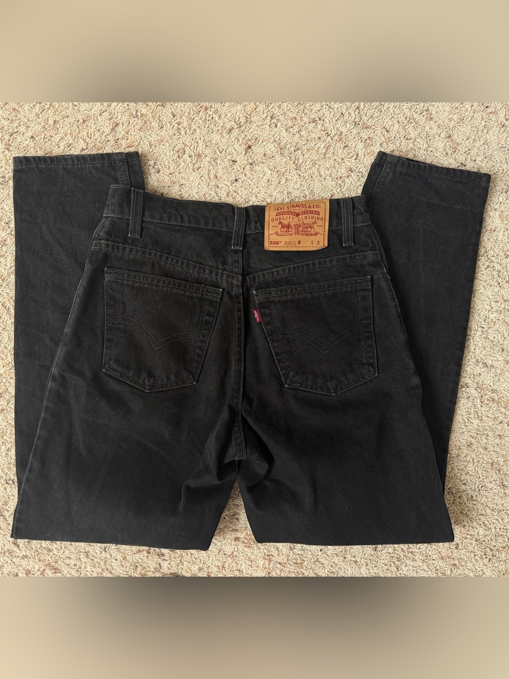Vintage Levi black denim 550s